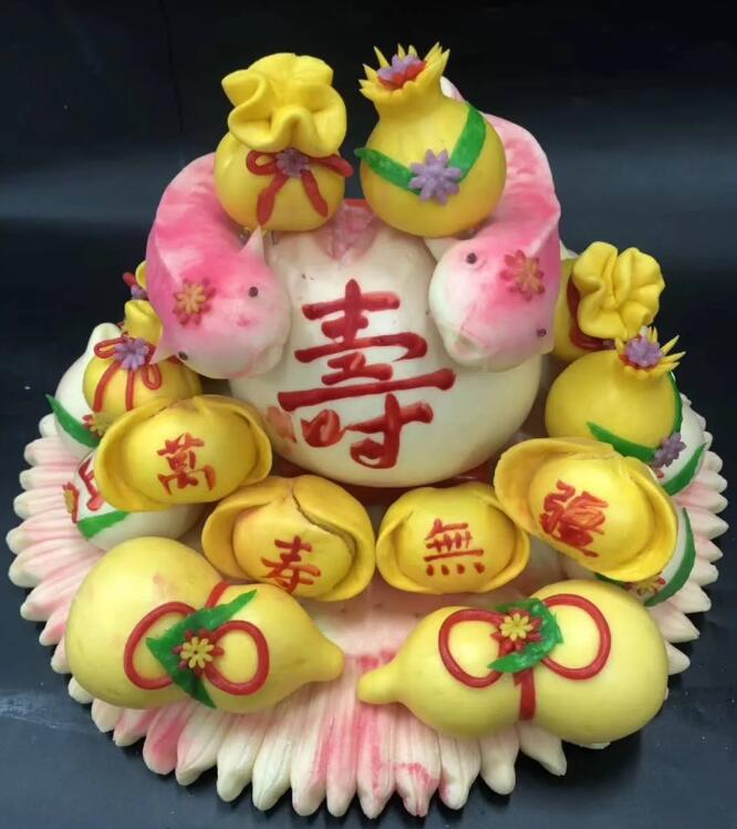 面点作品万寿无疆