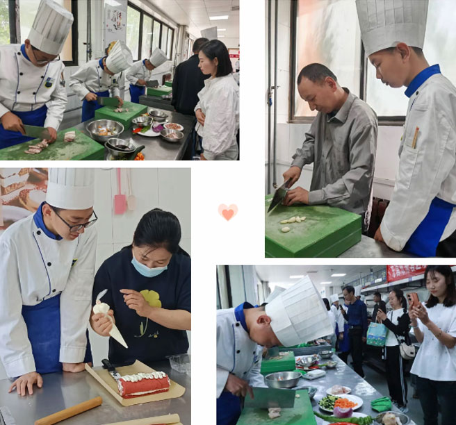 家长代表走进实训课堂