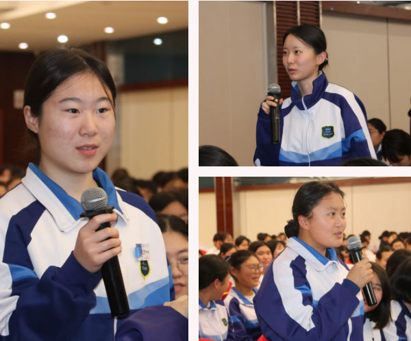 在场女生互动交流