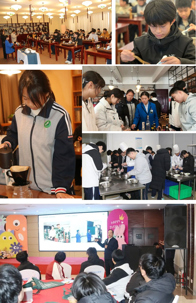 东营区第三中学师生动手操作